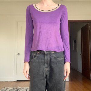 Vintage Marni Long Sleeve Purple Tshirt